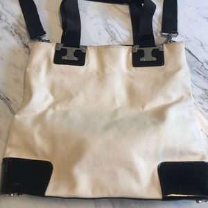 Tory Burch canvas cross body bag